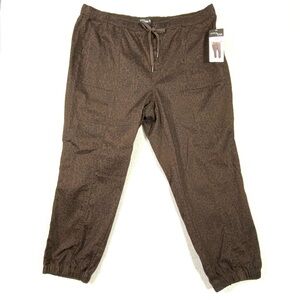 Stitch Star Pull On Jogger Women's 2X Leopard Print Slim Fit Ankle Hi Rise NWT